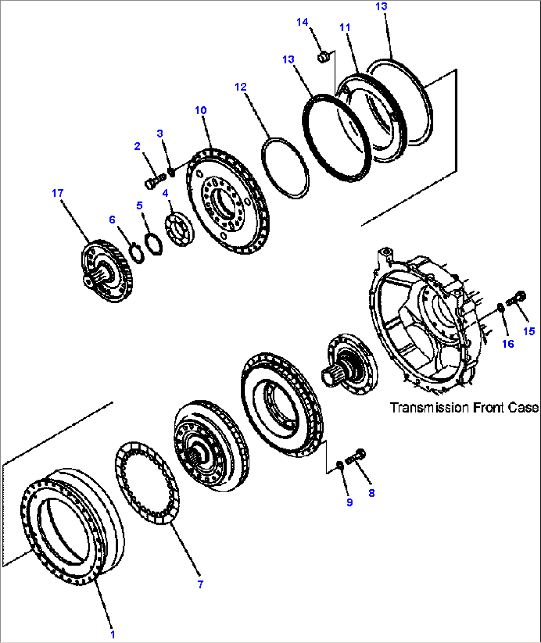 FIG. F3300-66A0A TRANSMISSION - TORQUE CONVERTER DRIVE CASE