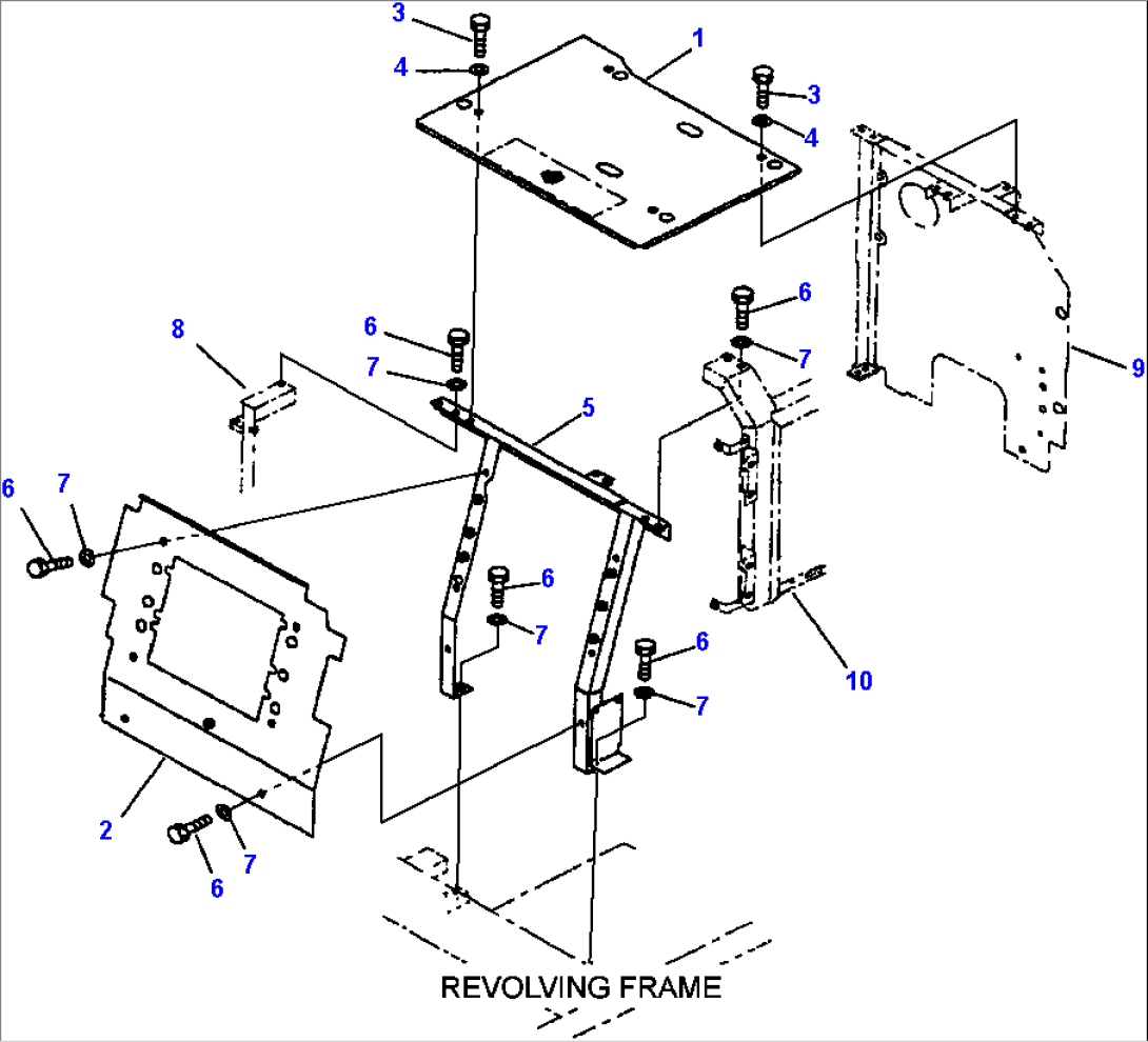 FIG NO. M1160-02B0 PARTITION - NIPPONDENSO AIR CONDITIONER