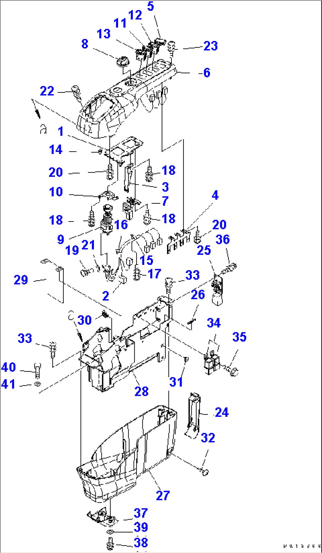 FLOOR FRAME (CONSOLE) (R.H.)(#7301-)