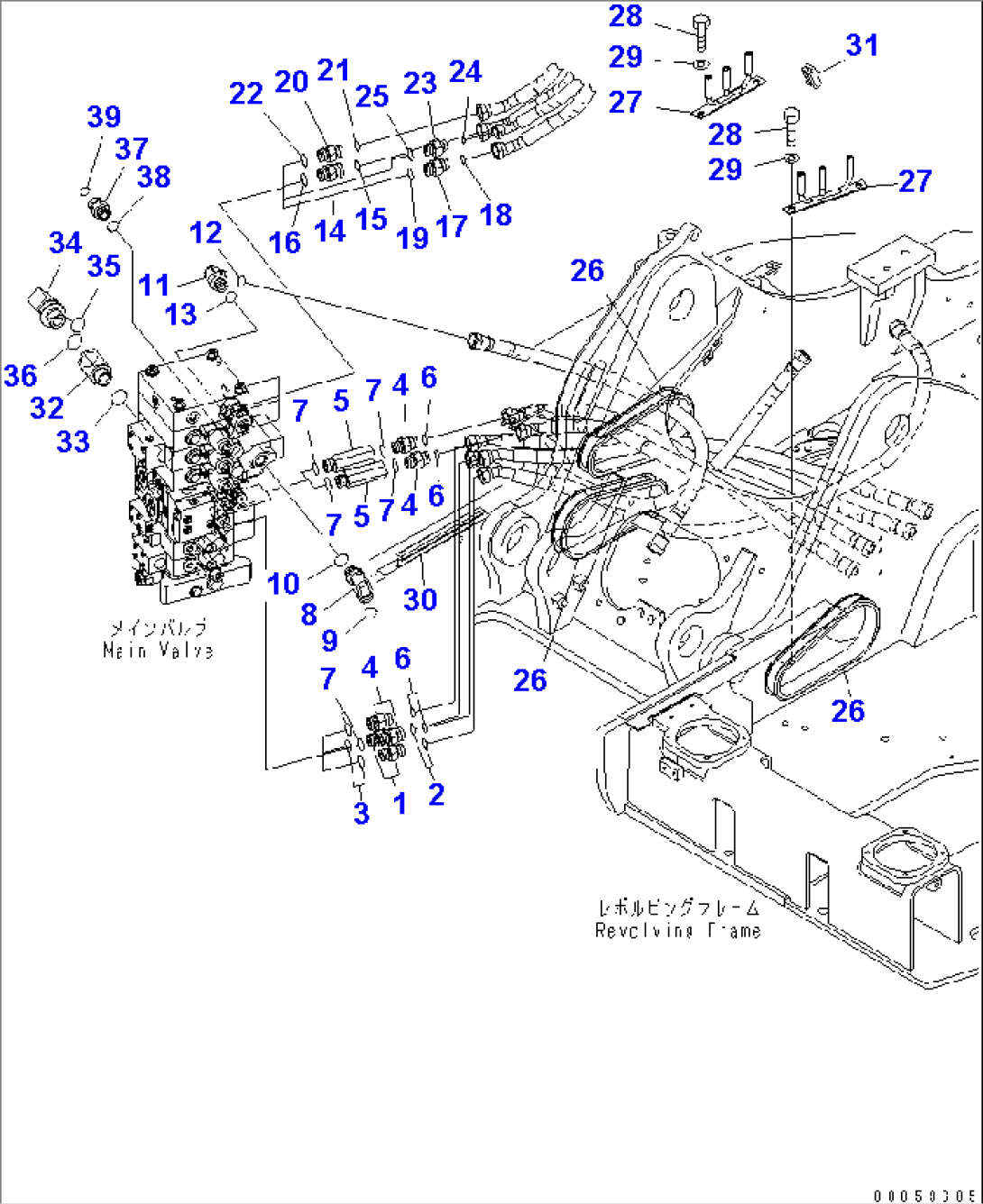 ARM AND BUCKET LINE (1/3)(#20001-)