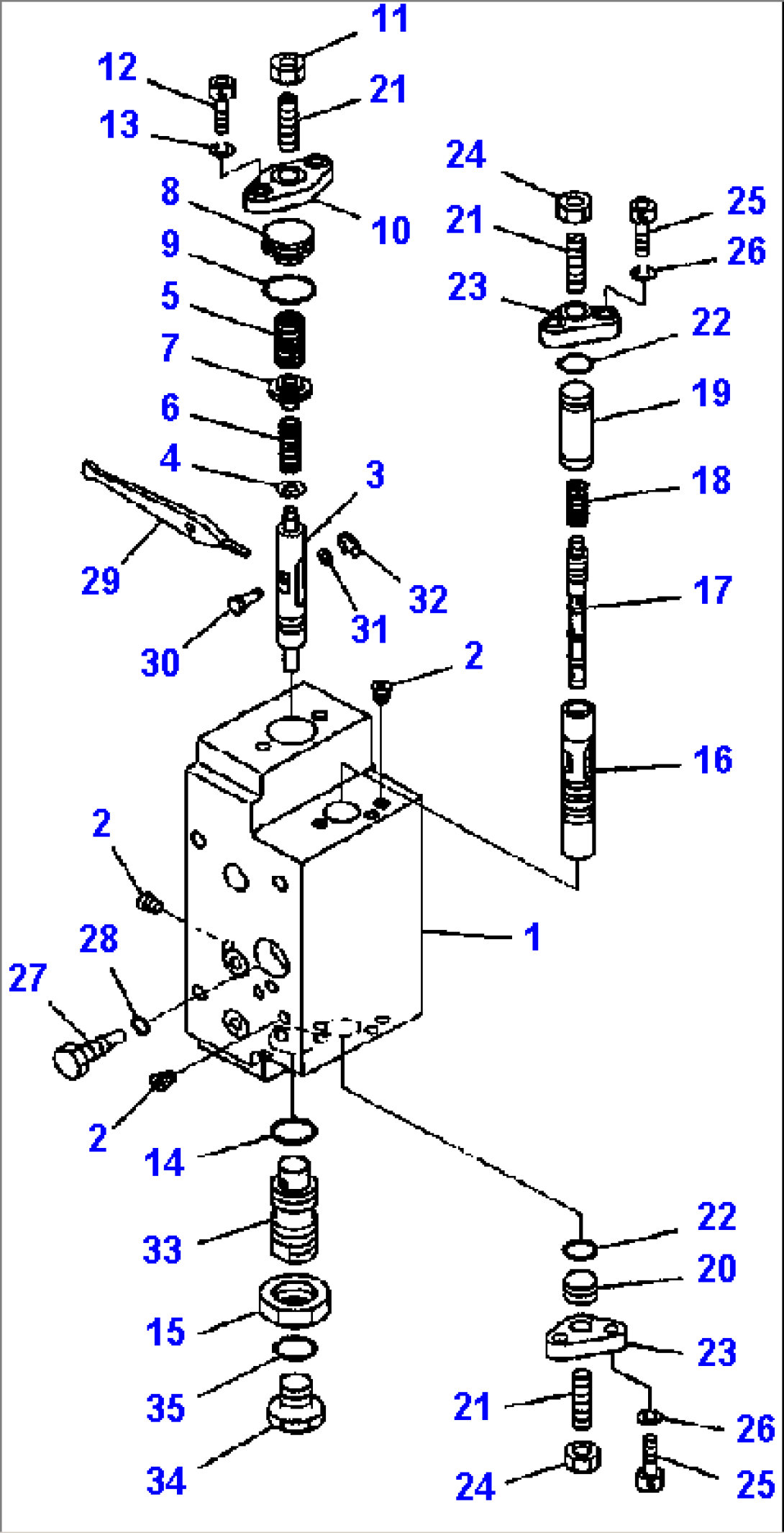 H1602-11A0 SWITCH PUMP REAR SERVO VALVE SUBASSEMBLY