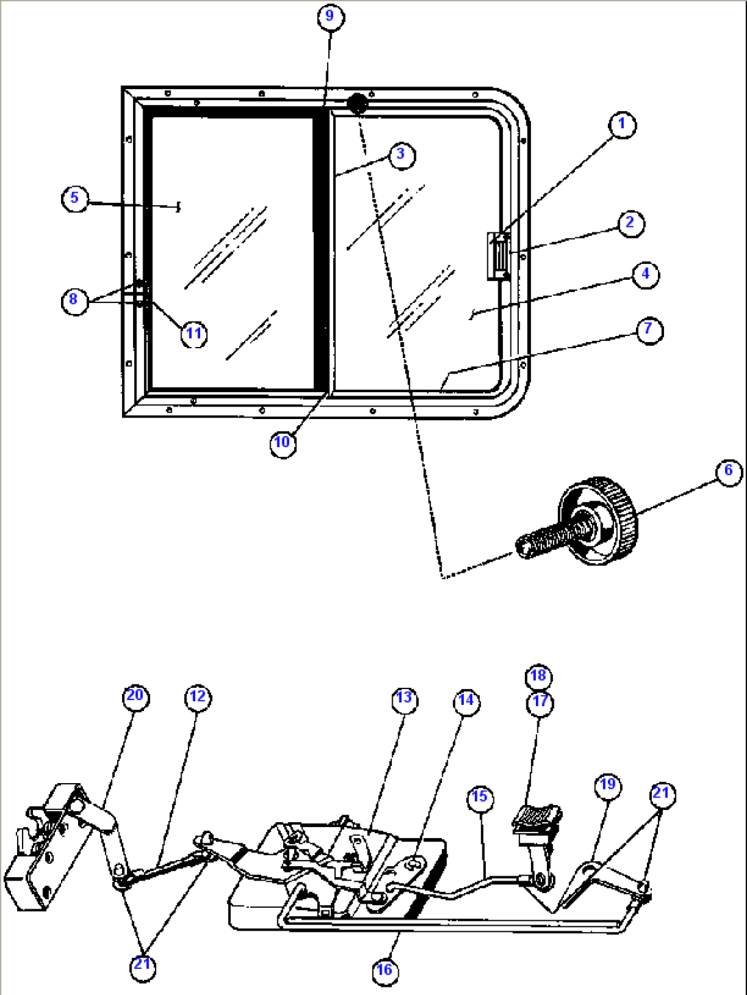 DOOR LINKAGE & SLIDING WINDOW