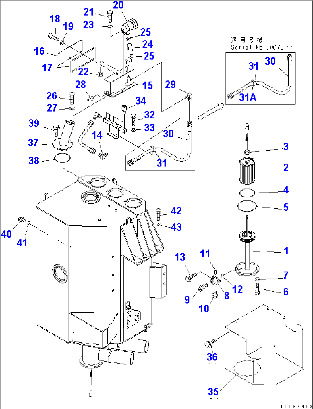 HYDRAULIC TANK (2/2) (RIO TINTO SPEC.)(#50045-)