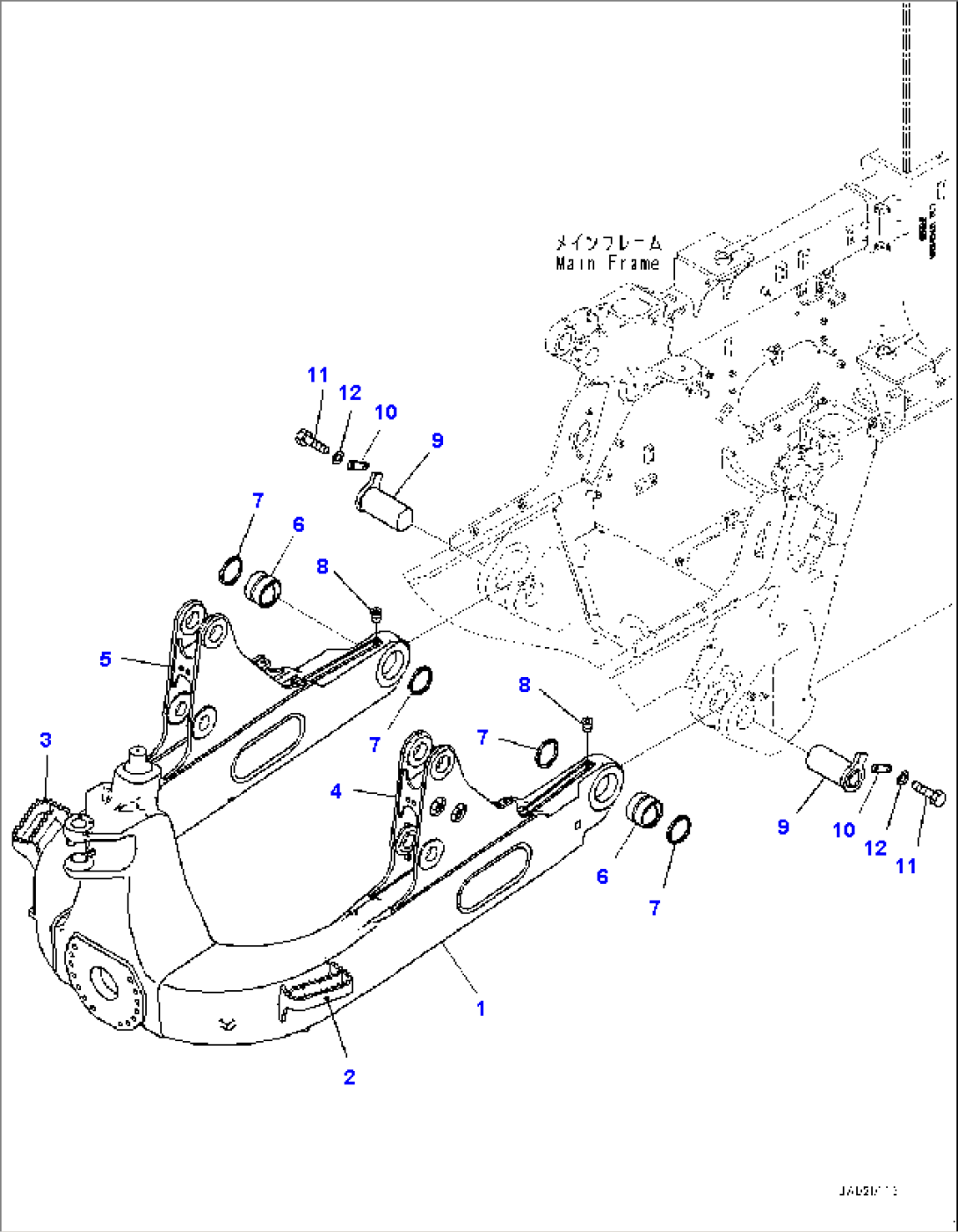 Dozer Frame (#B60001-)