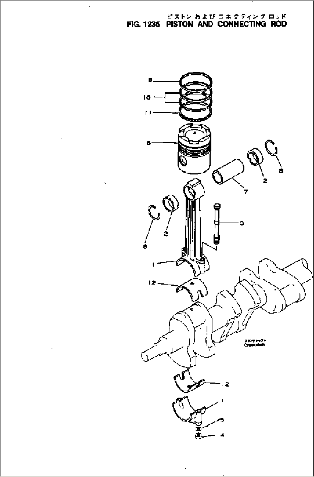 PISTON AND CONNECTING ROD