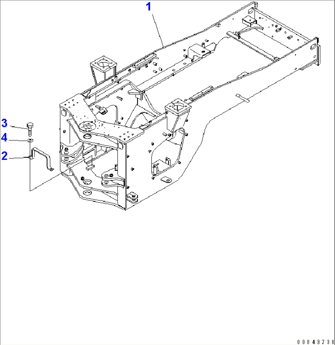 REAR FRAME (FOR AUTO GREASE)