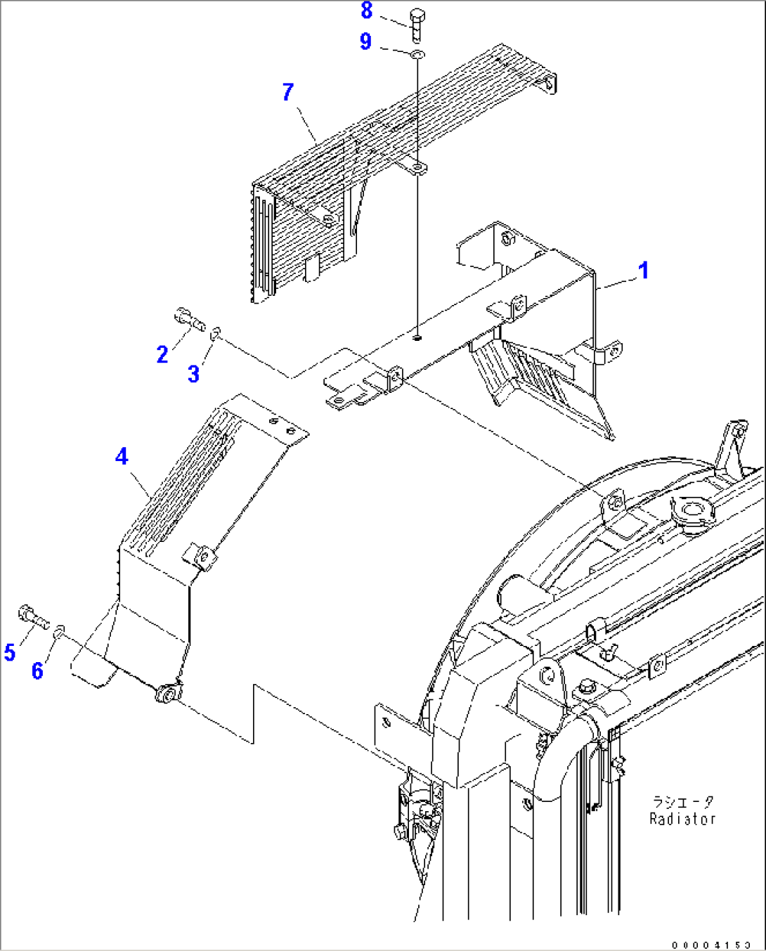 FAN GUARD (WITH AIR CONDITIONER) (SANDY AND DUSTY TERRAIN SPEC.)(#250001-255833)