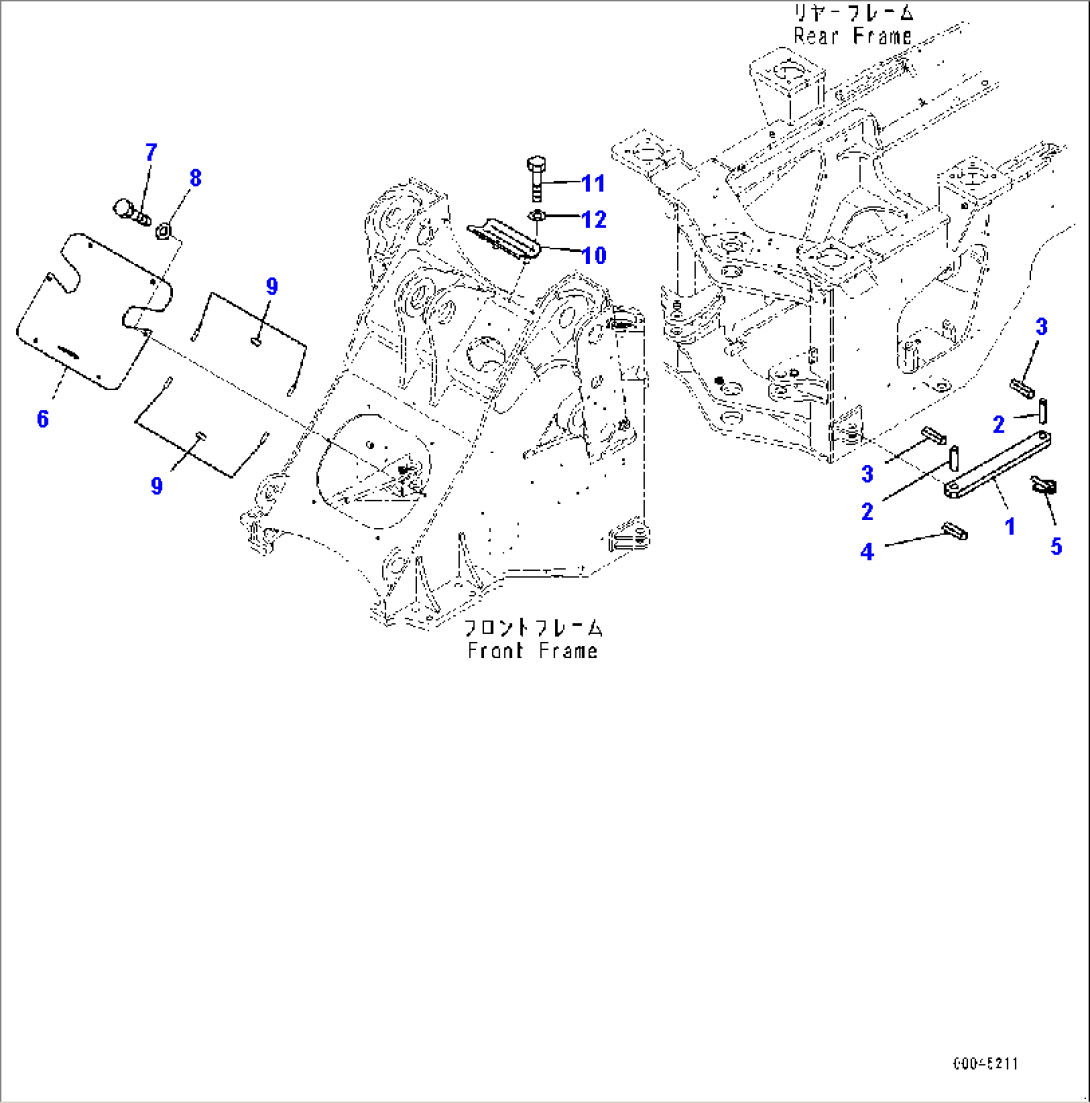 Articulate Lock Bar and Frame Cover, Front Cover (#65949-)