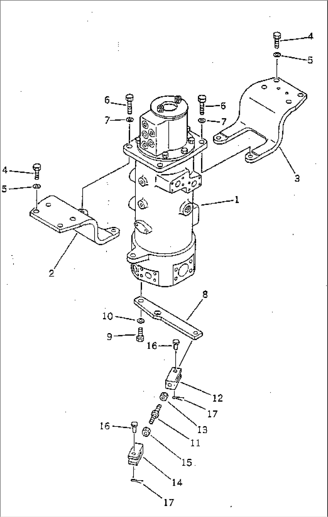 HYDRAULIC PIPING (SWIVEL JOINT MOUNTING)