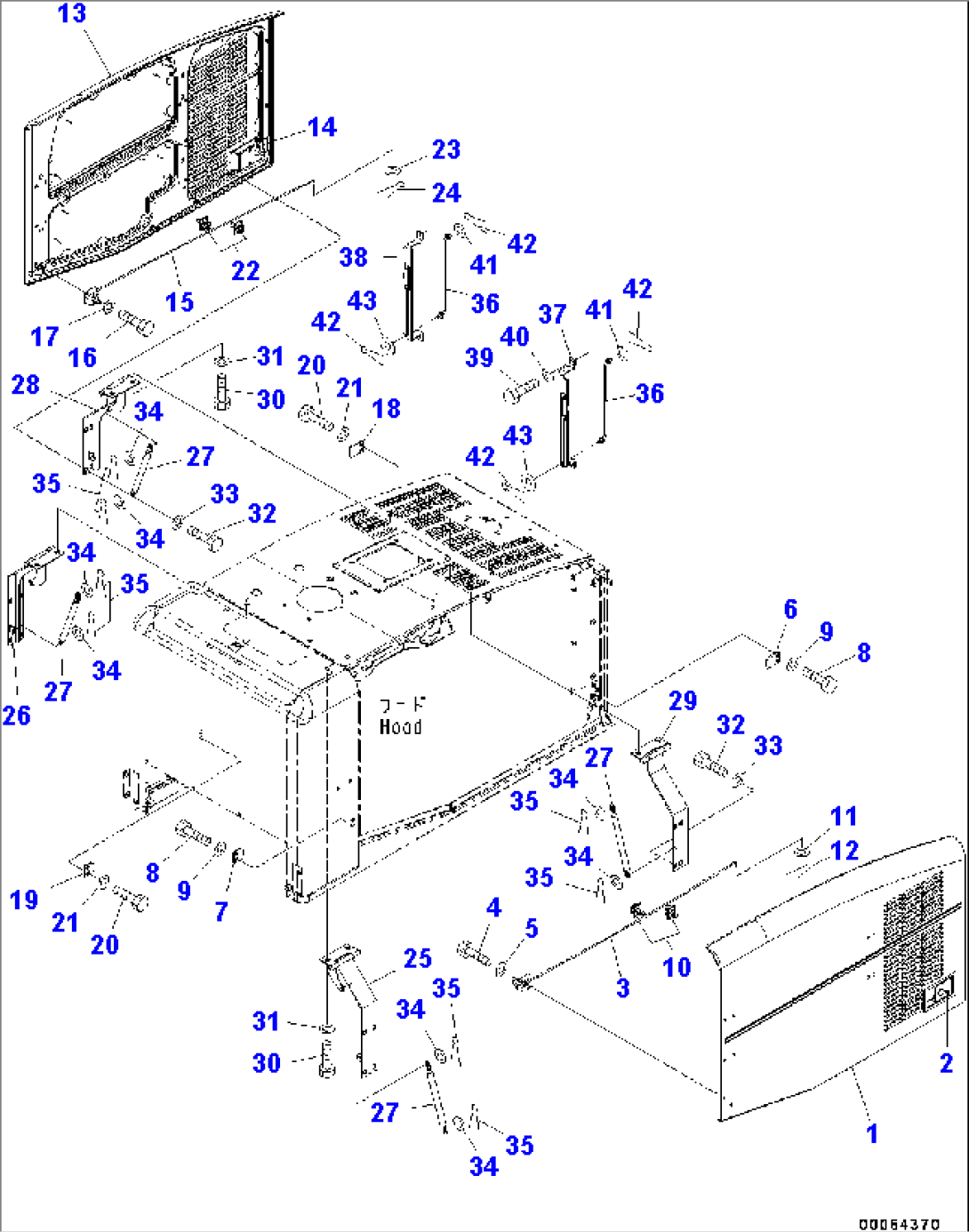 Engine Hood, Door (#75042-)