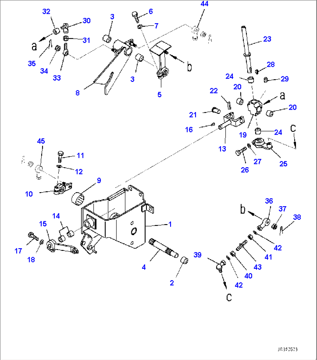 Fuel Tank and Controls, Steering, Gear Shift Lever (#90210-)