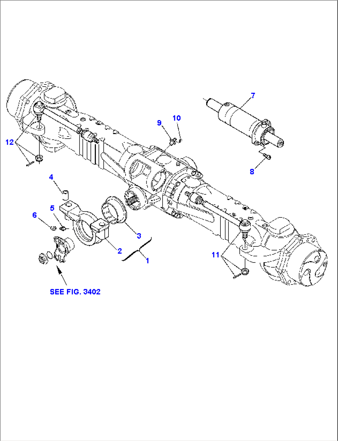 FRONT AXLE (5/6) (4WS)