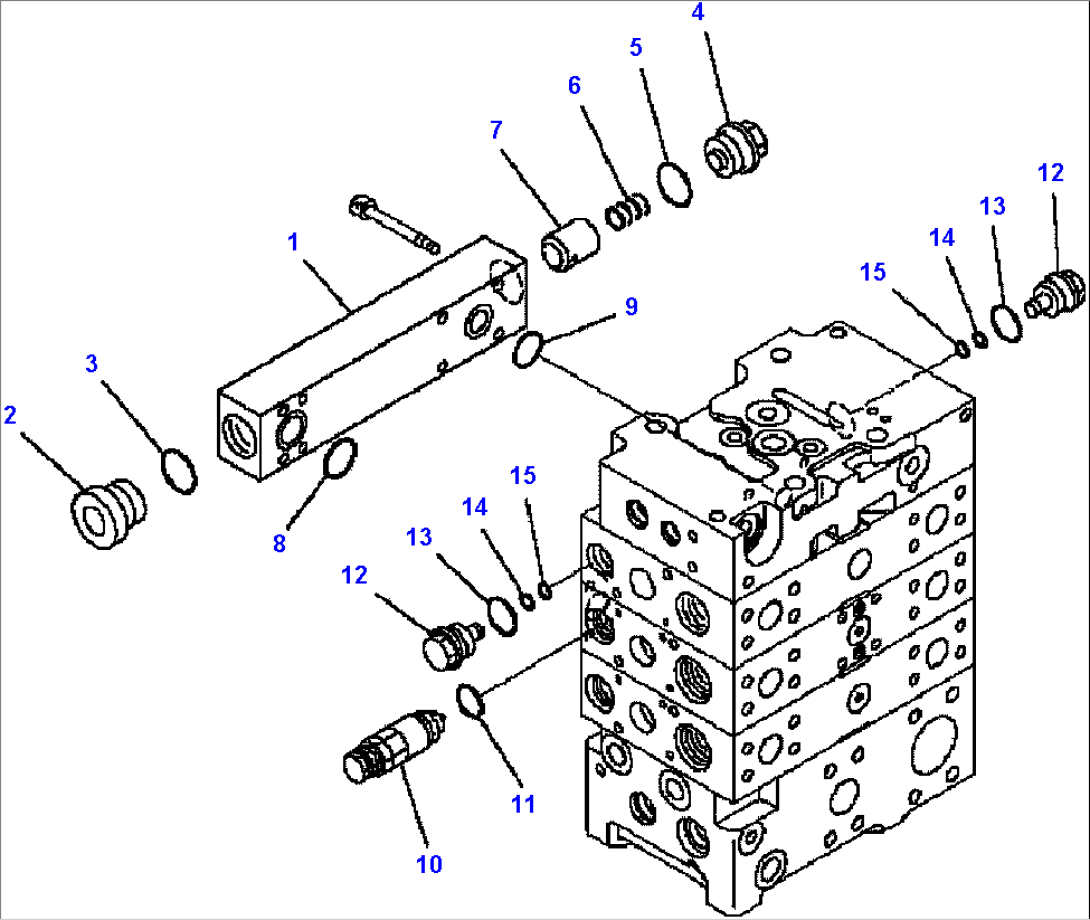 H0120-03A0 CONTROL VALVE 2-SPOOL VALVE (3/8)