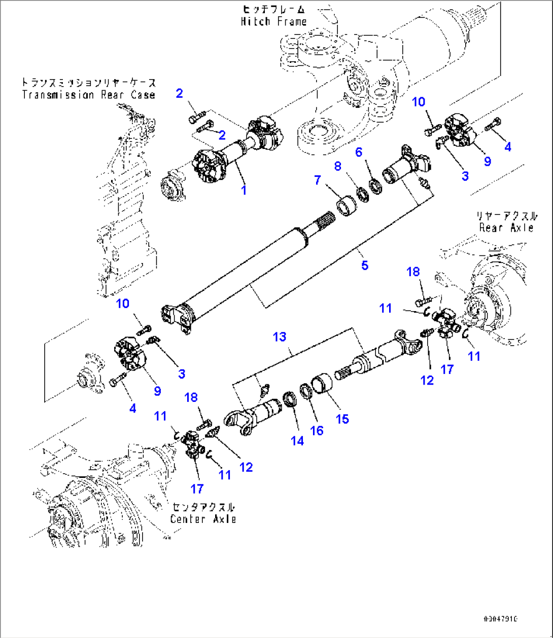 Rear Drive Shaft, (#2785-2915)
