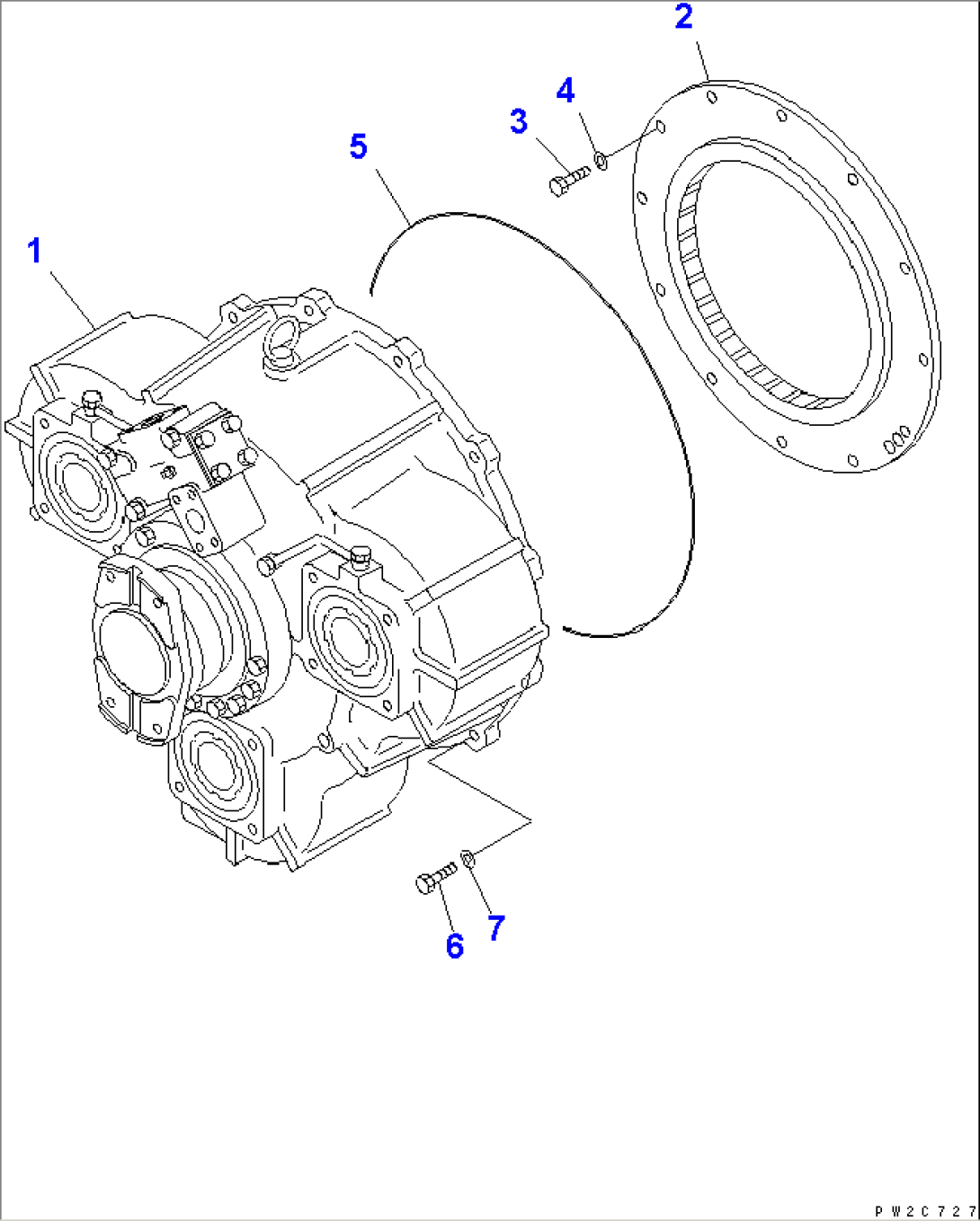 TORQUE CONVERTER (TORQUE CONVERTER AND MOUNTING PARTS)(#52001-54003)