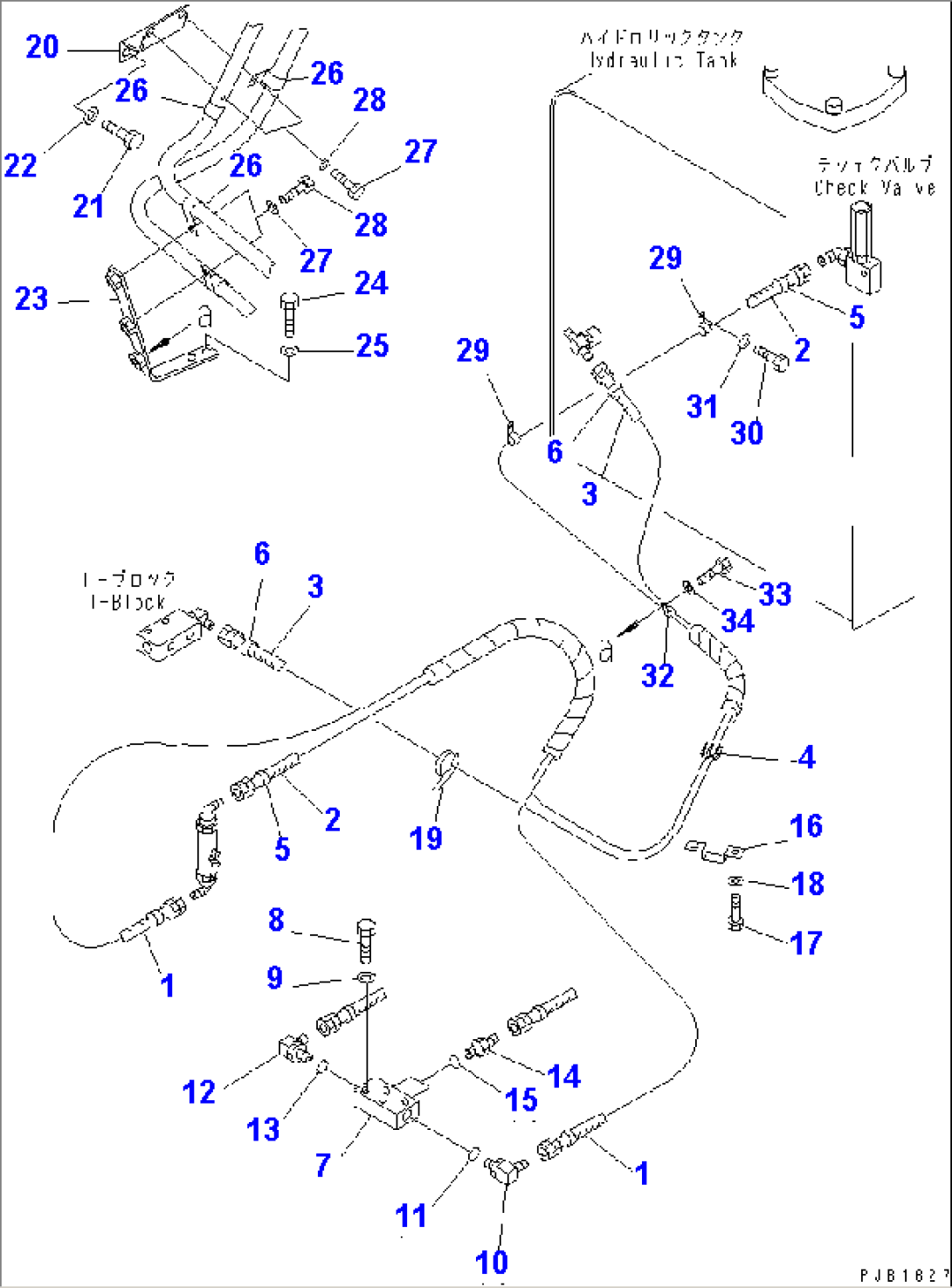 PPC WORK LINE (P¤ T HOSE AND BLOCK)(#30001-30637)
