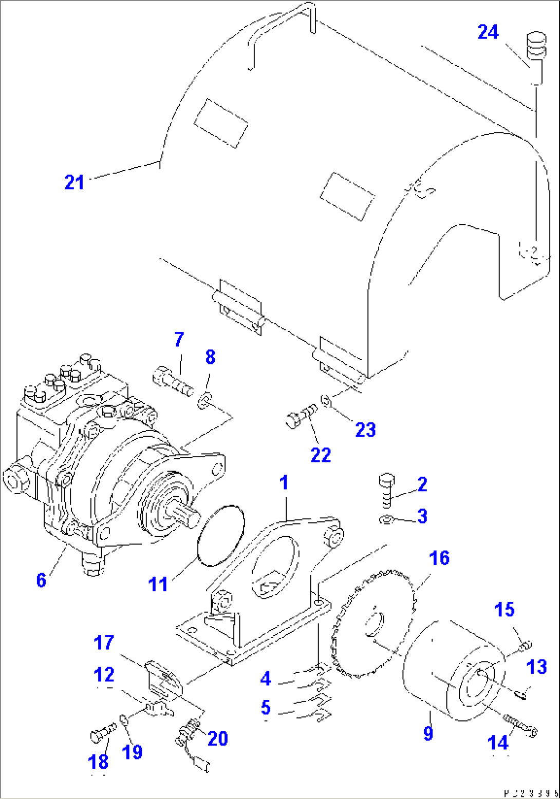 CRUSHER SYSTEM (1/3) (CRUSHER MOTOR)(#1002-1100)