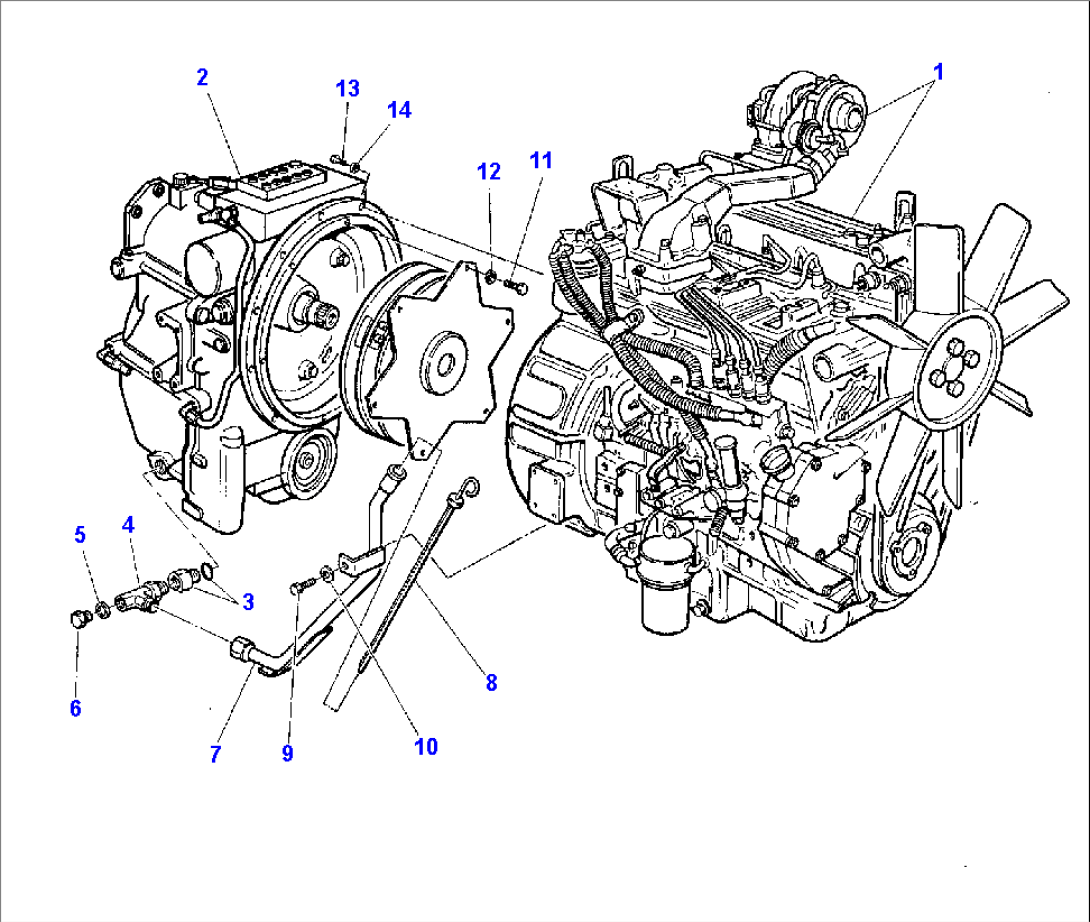 ENGINE AND DRIVE CONNECTION