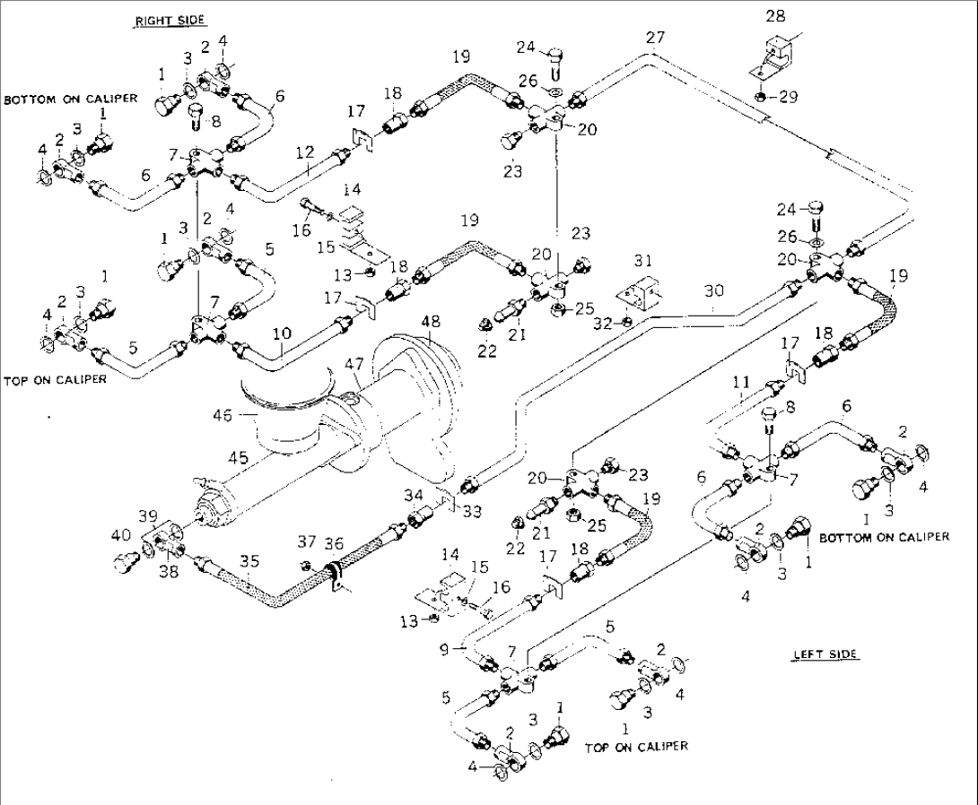 FRONT BRAKE AIR SYSTEM(#61214-)