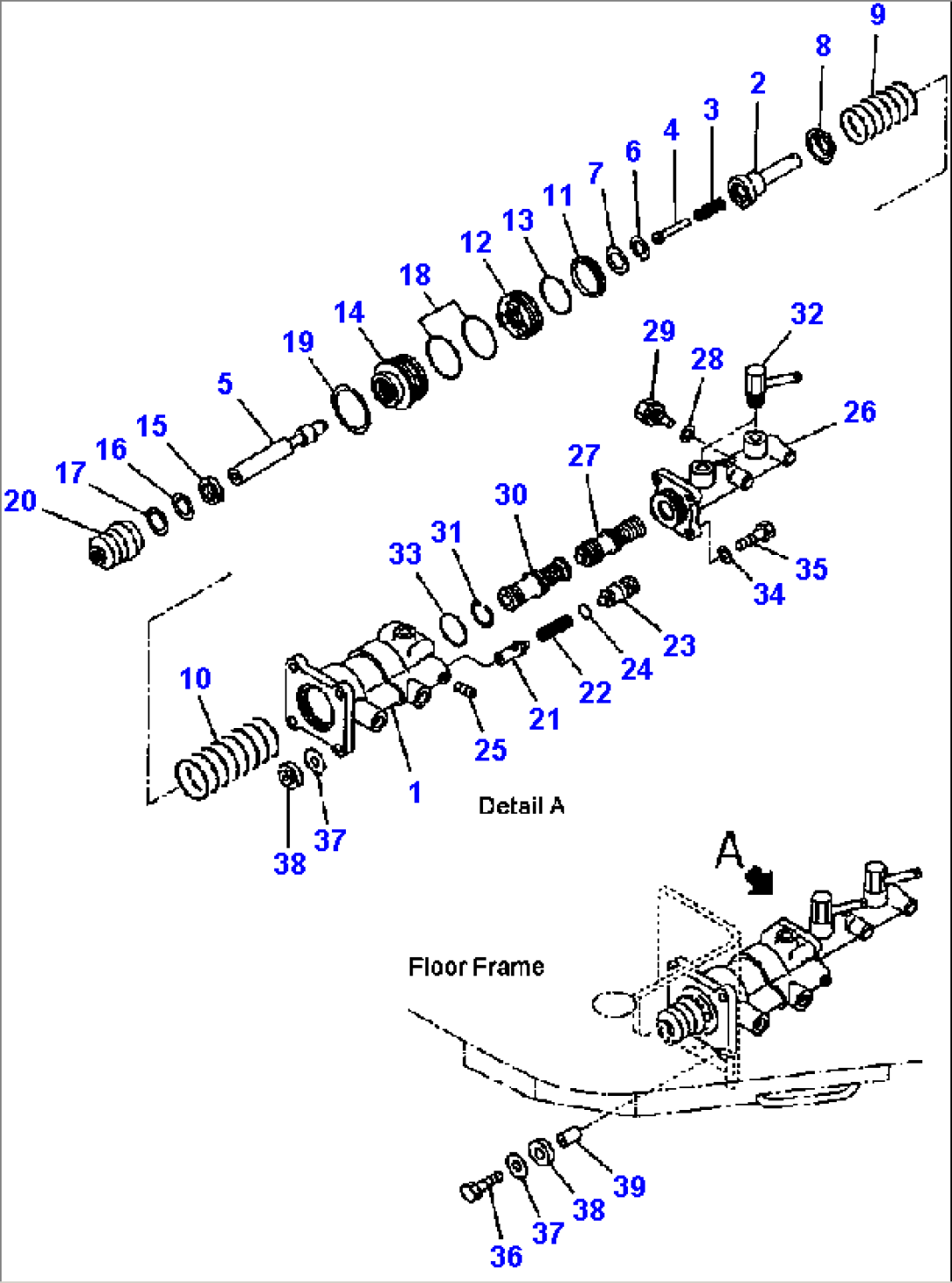 FIG. K4460-05A0 BRAKE CONTROL - BRAKE MASTER CYLINDER