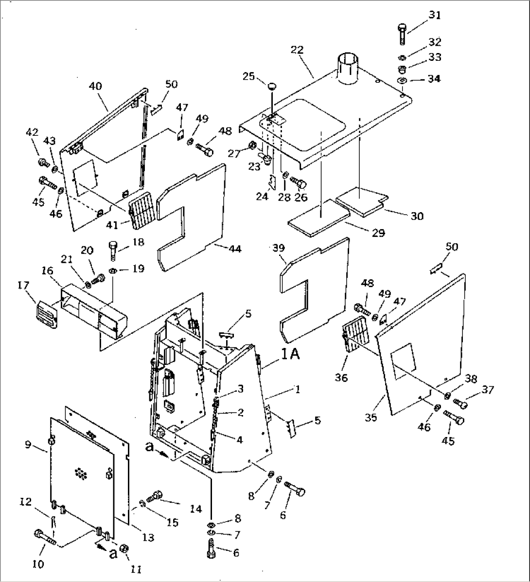 RADIATOR GUARD AND HOOD (WITH HINGE MASK REINFORCED TYPE)(#42001-42713)