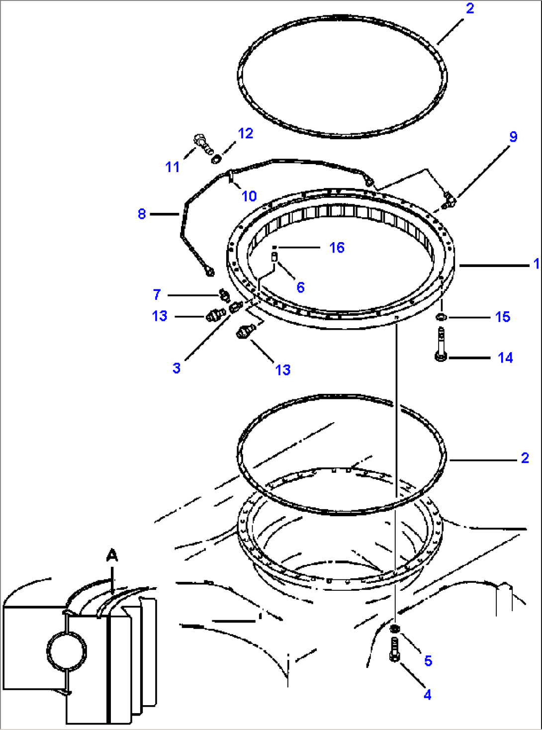 FIG. N1110-01A2 96 TOOTH SWING CIRCLE GEAR