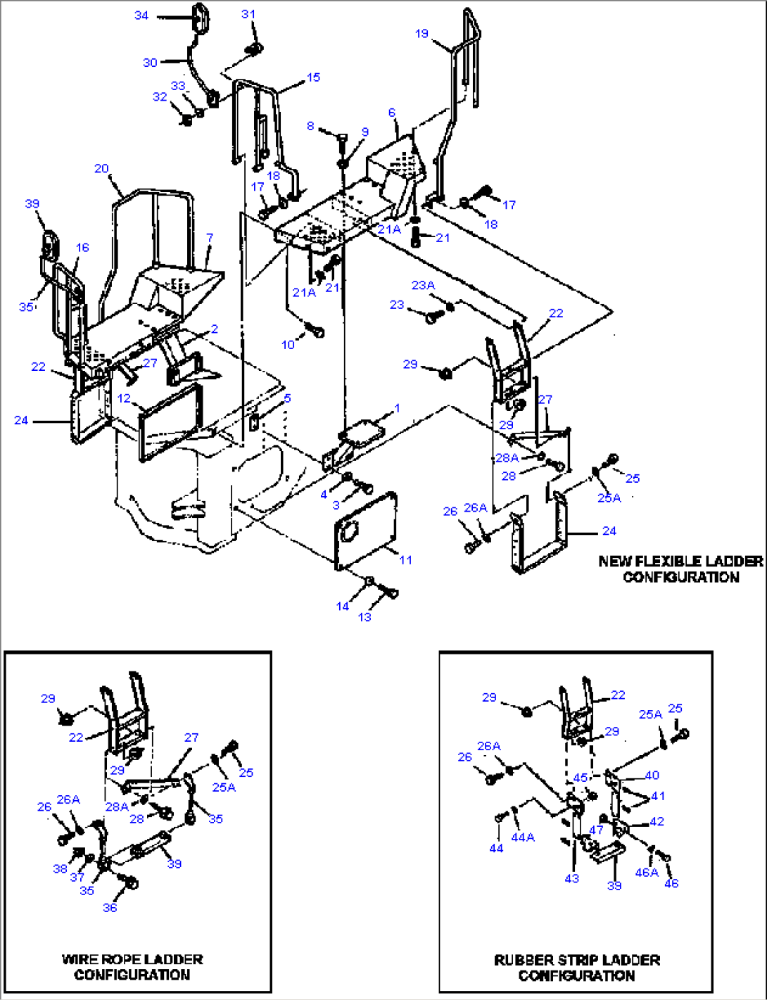 FIG NO. 5132 FLOOR AND LADDER WITHOUT CAB