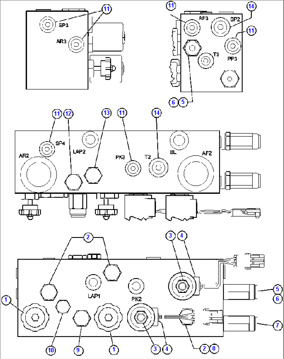 BRAKE MANIFOLD - TWO CIRCUIT (PC0080)