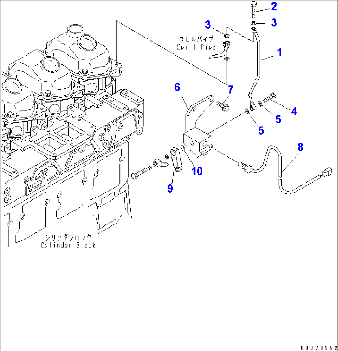 FUEL RETURN PIPING (CHINA TRIMMING SPEC.)(#320580-)
