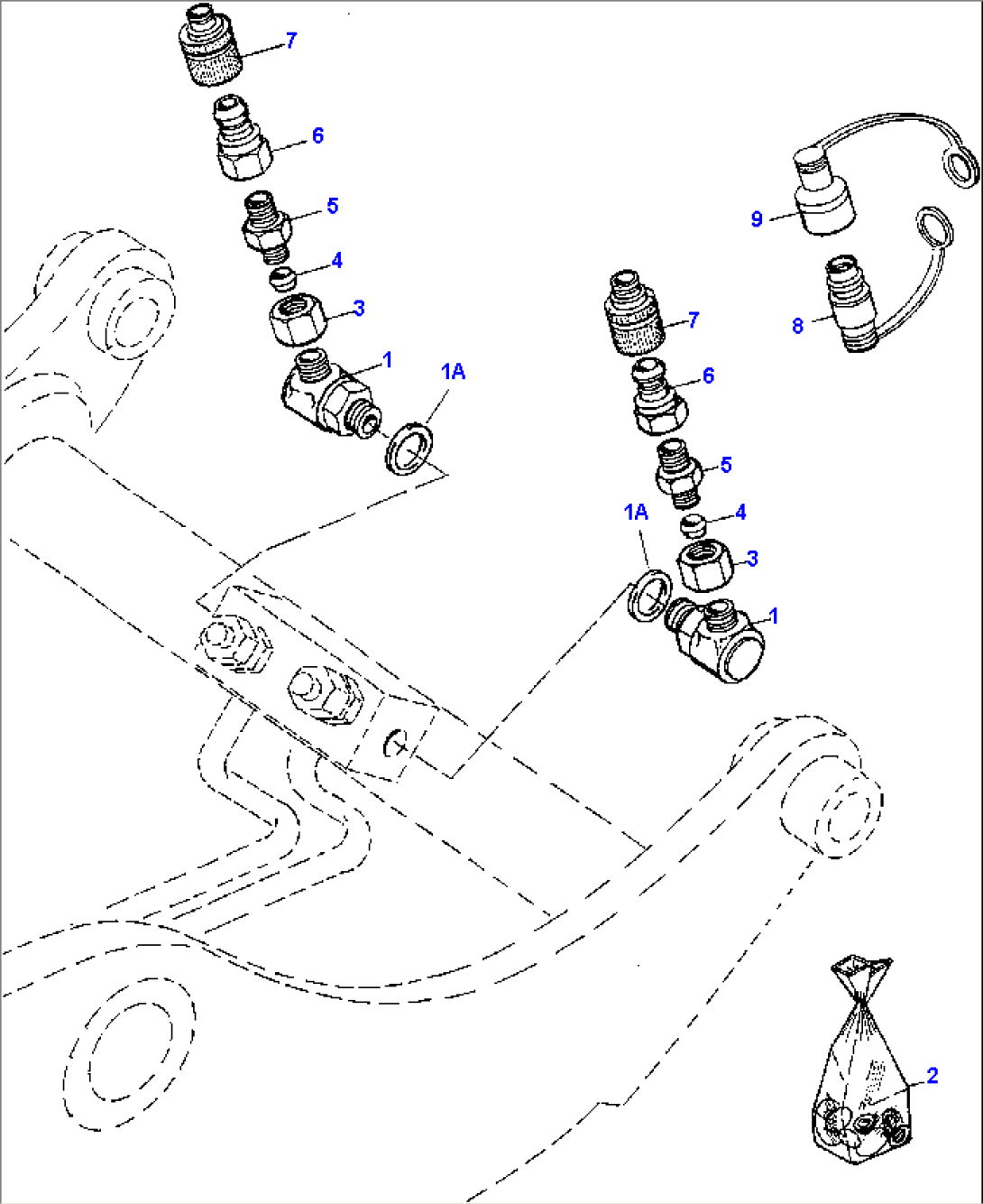 QUICK COUPLING FOR 3RD CONTROL CIRCUIT