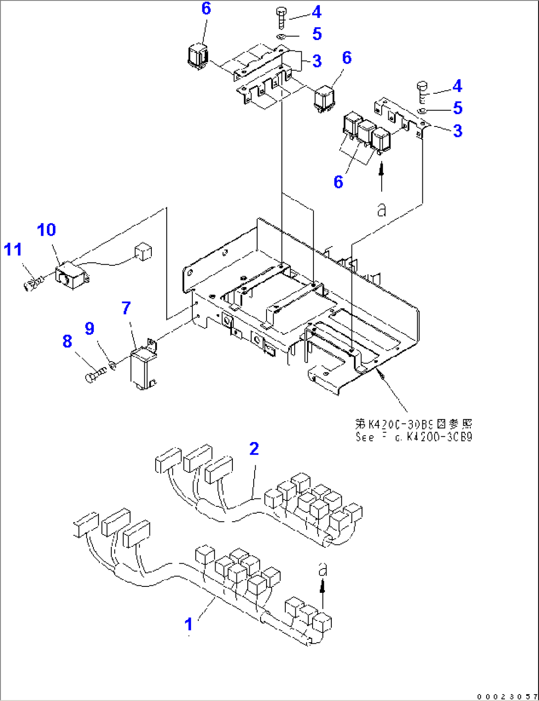 FLOOR FRAME (RELAY) (FOR TUNNEL SPEC.)