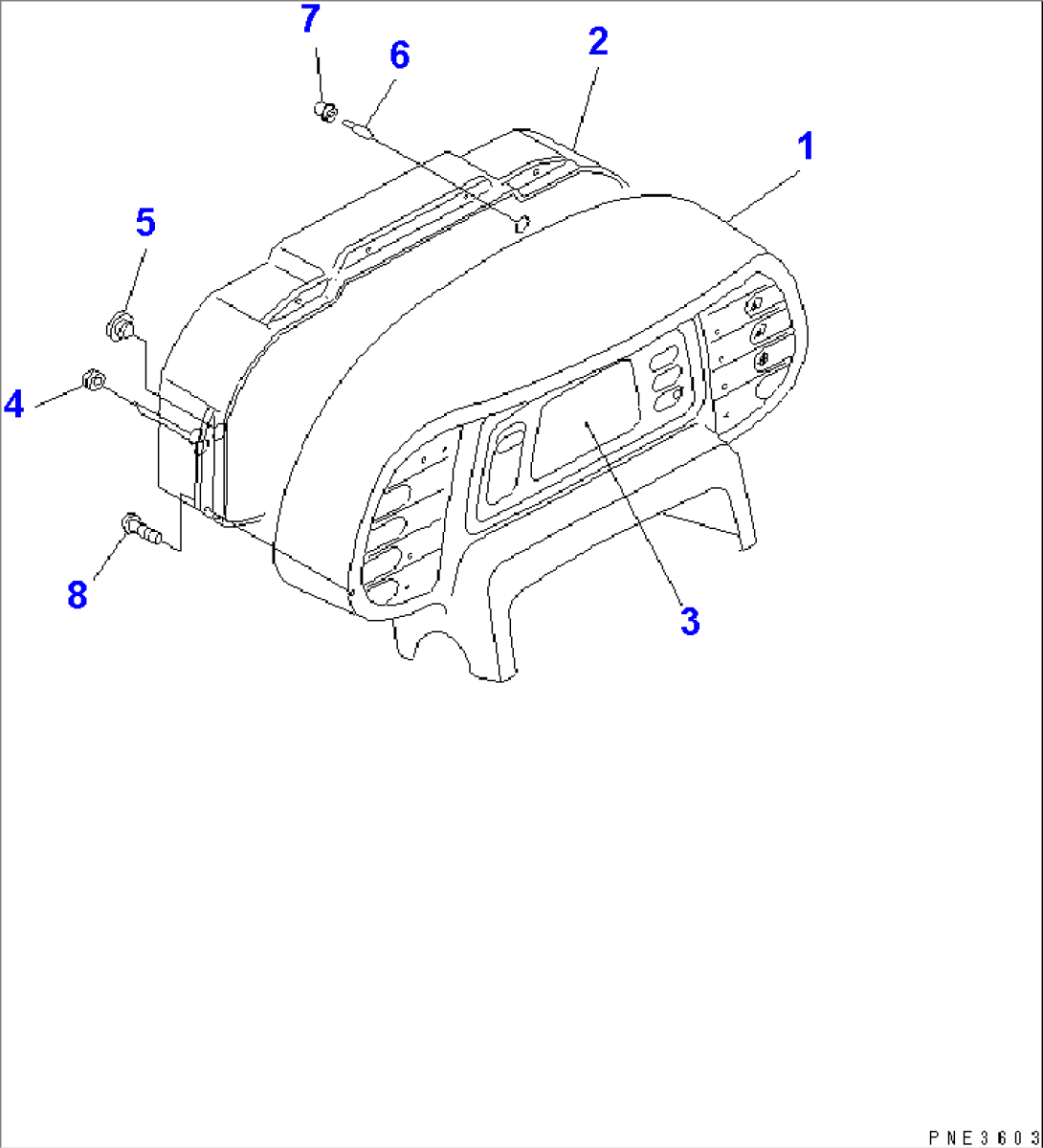 MAIN MONITOR (INNER PARTS) (WITH JOY STICK STEERING) (FOR JAPAN)