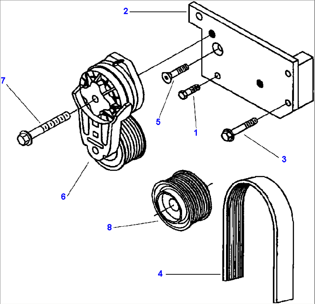 FIG. A6103-A3A9 BELT TENSIONER
