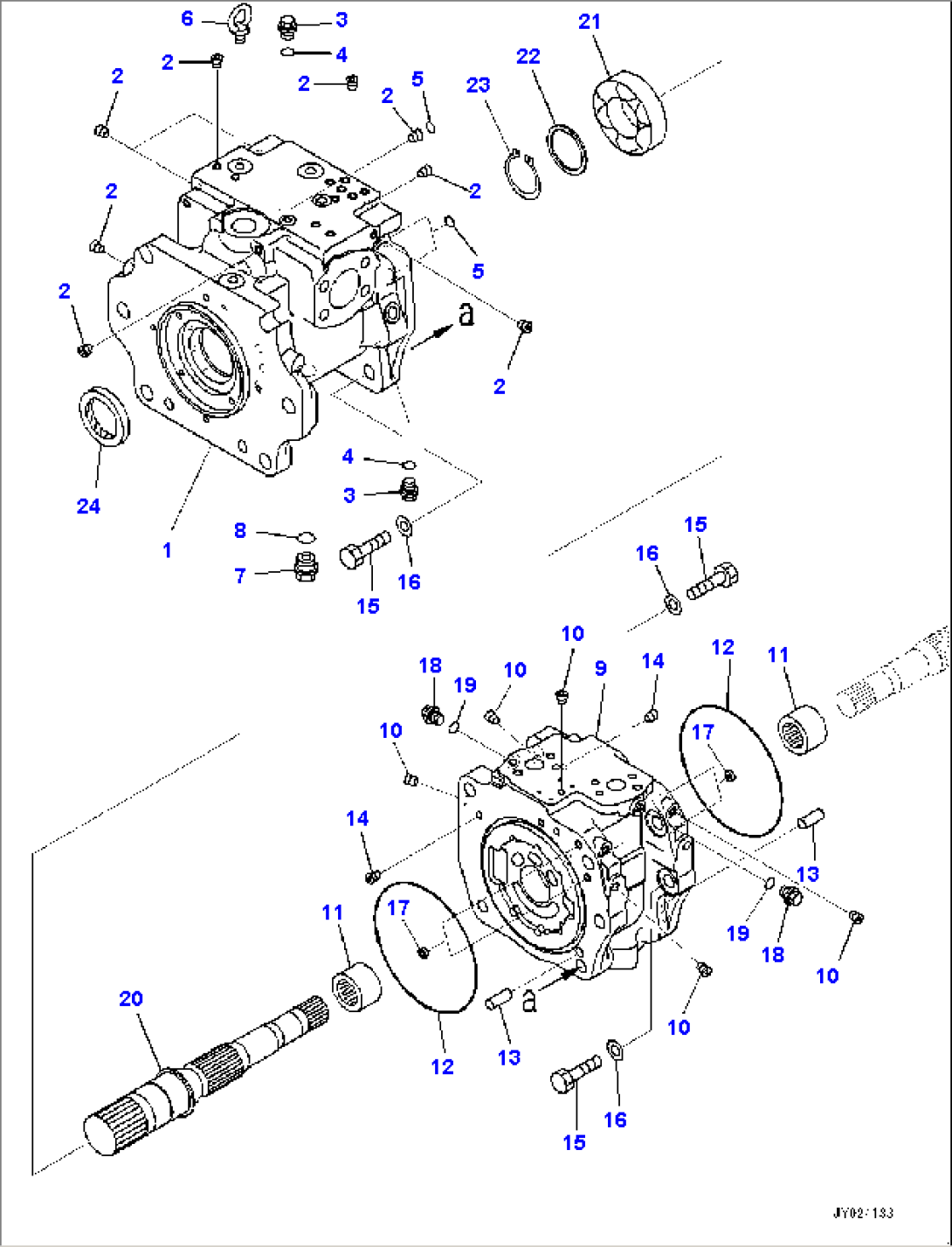 Pipelayer Frame, Work Equipment Pump (1/9) (#15479-)