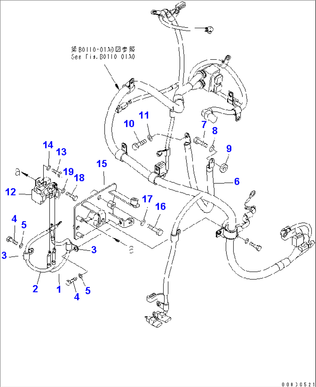 ENGINE HARNESS (STARTER HARNESS AND SAFETY RELAY)(#70001-)