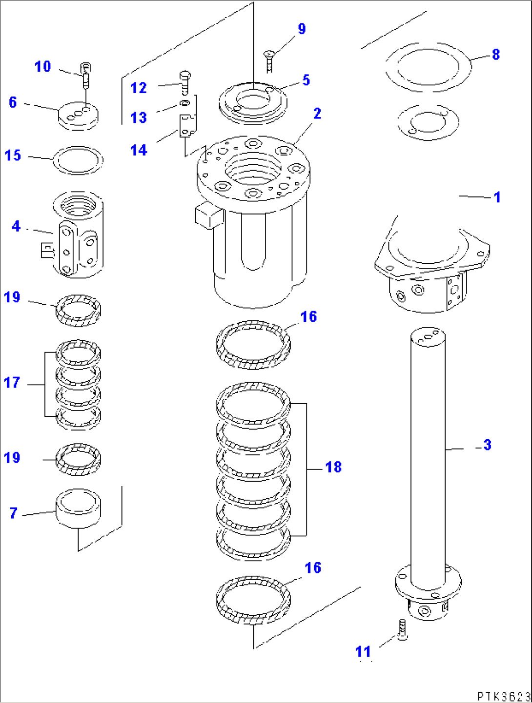 SWIVEL JOINT (INNER PARTS)(#K30001-K32099)