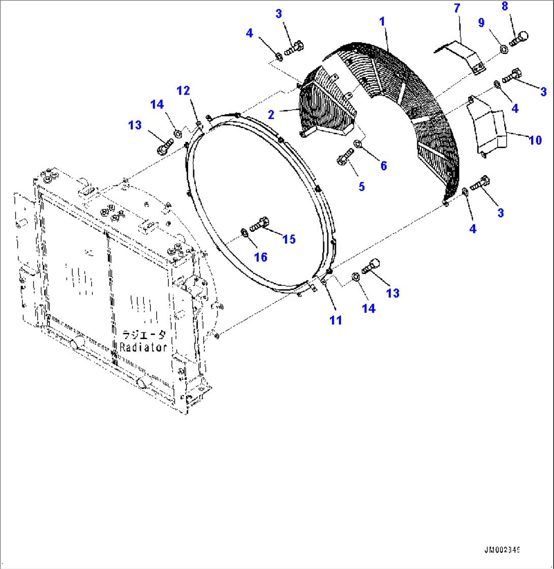 Cooling System, Fan Net (1/2) (#7232-7361)