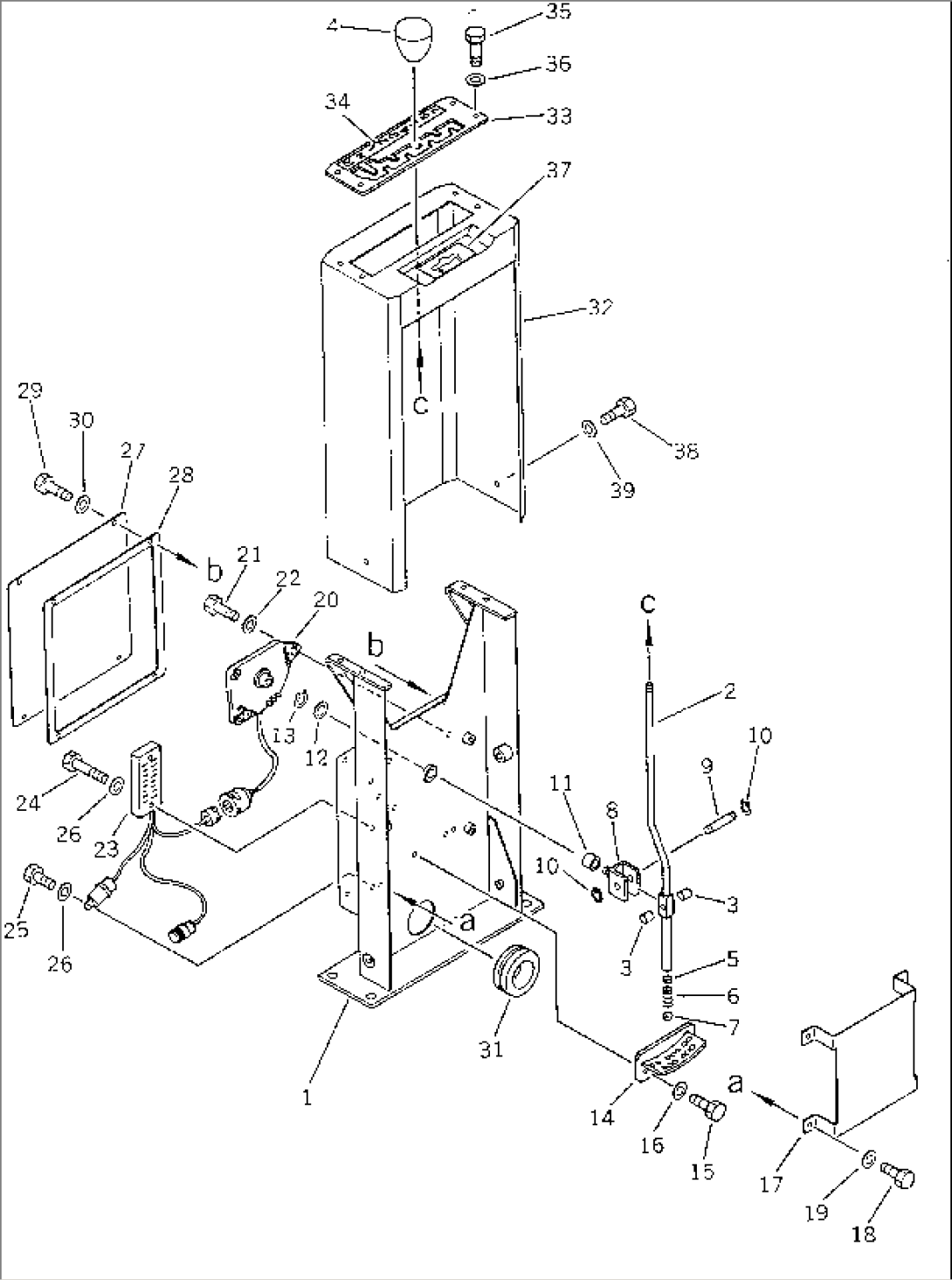 TRANSMISSON CONTROL LEVER (FOR MANUAL) (EXCEPT JAPAN)