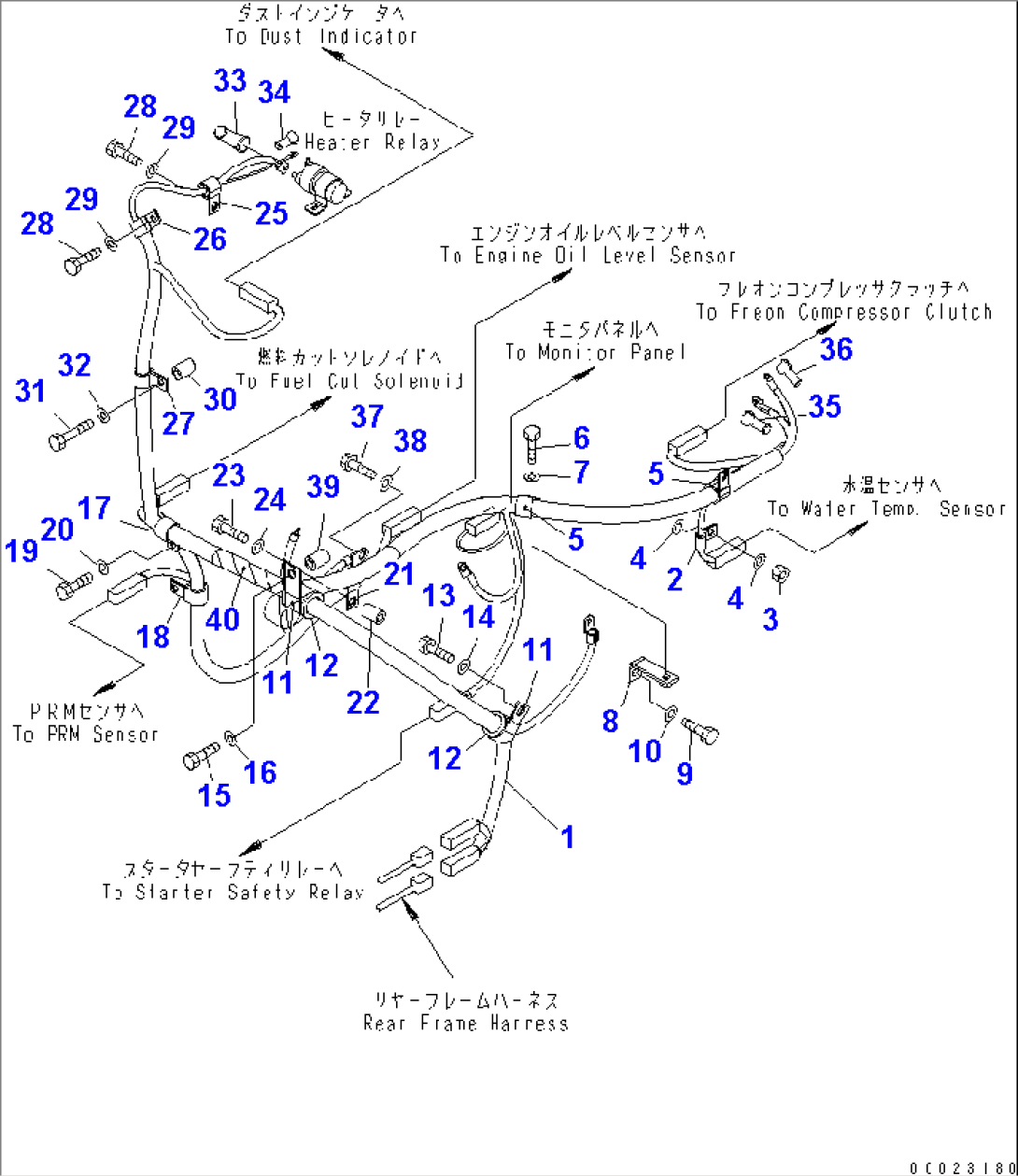 ENGINE REALTED PARTS (WIRING HARNESS)