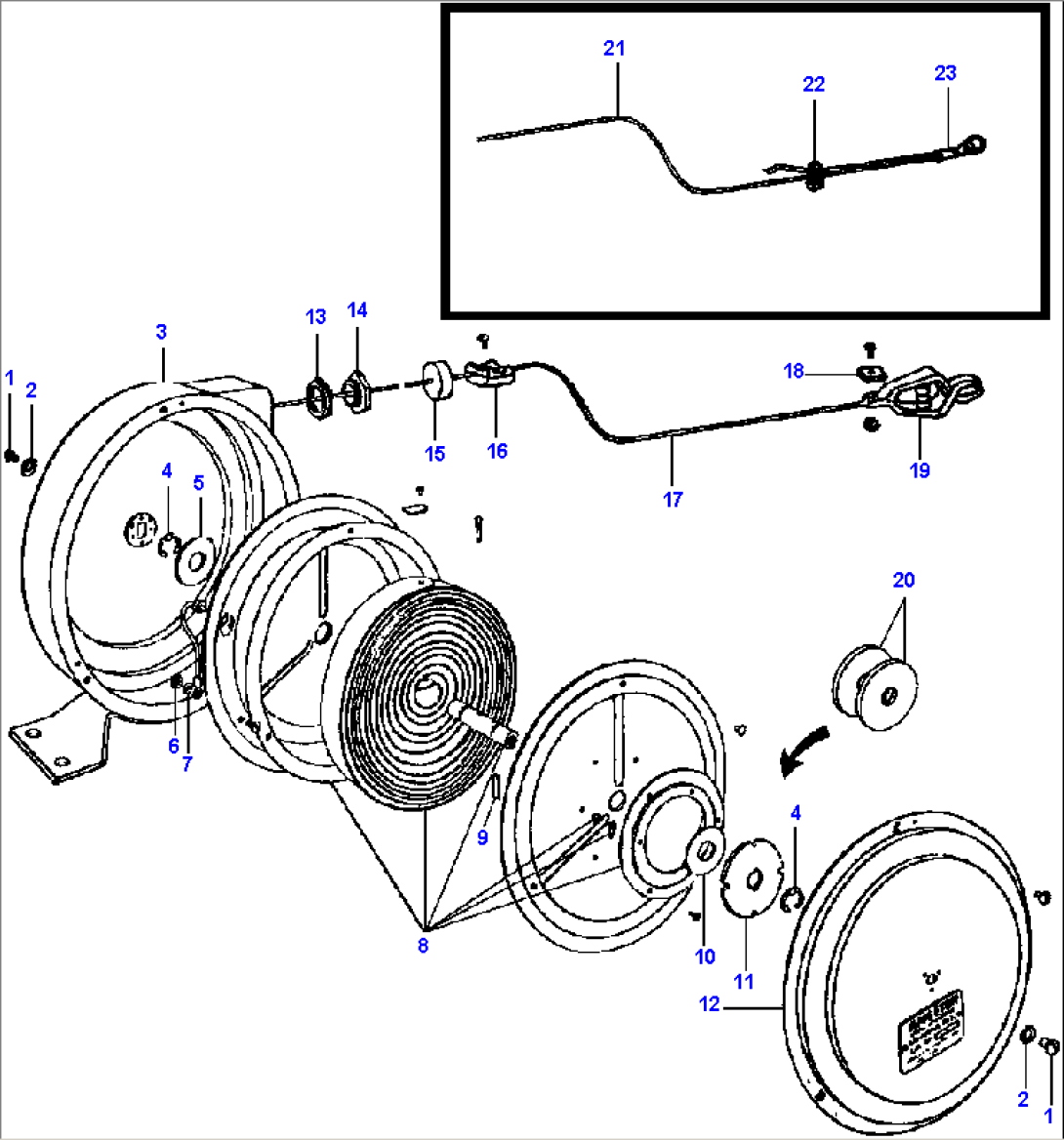 BOOM-LENGTH INDICATOR REEL