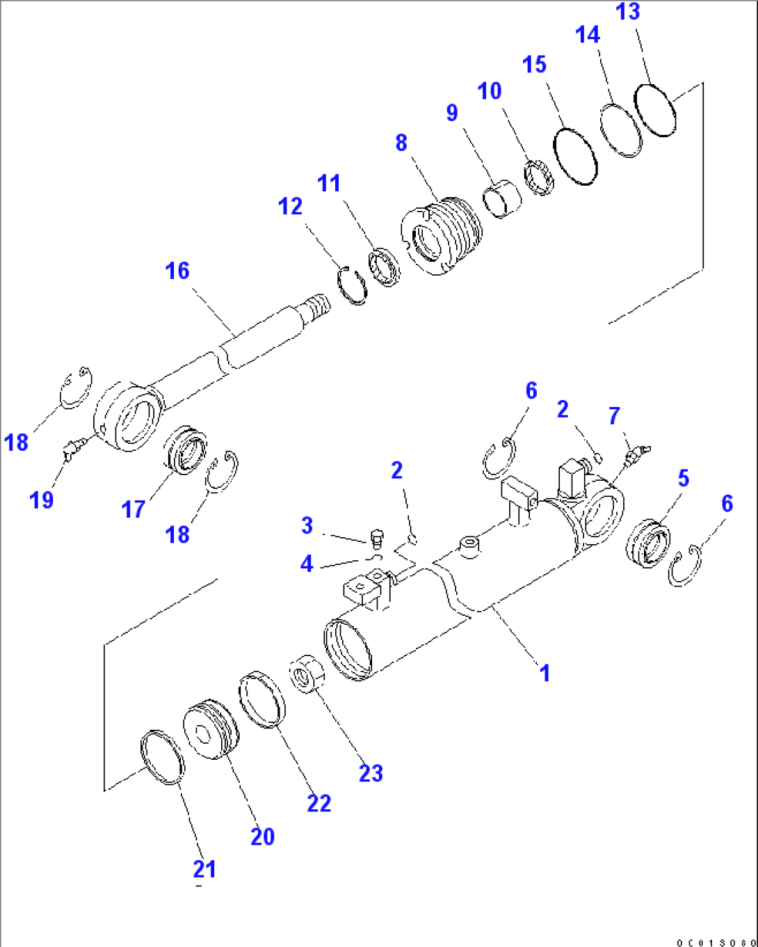 BLADE ANGLE CYLINDER (PAT DOZER)(#90001-)