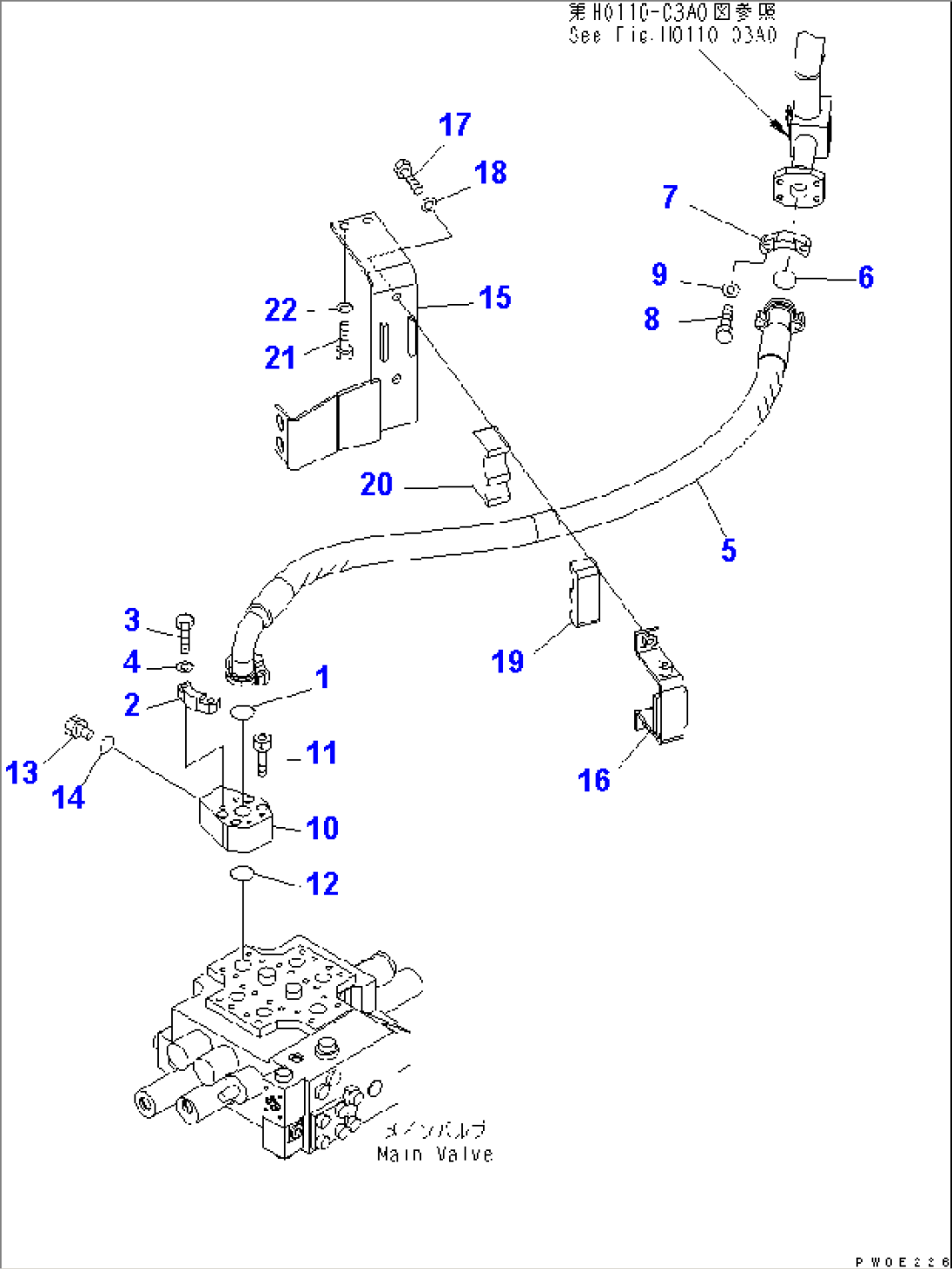 HYDRAULIC PIPING (DRAIN LINE HOSE)