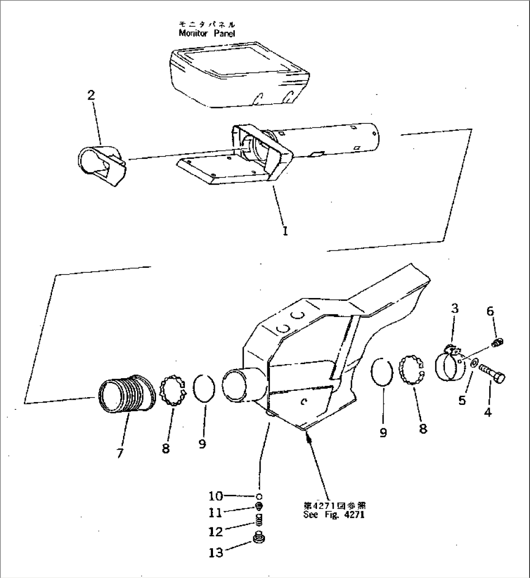 MONITOR PANEL BRACKET (FOR WRIST CONTROL)