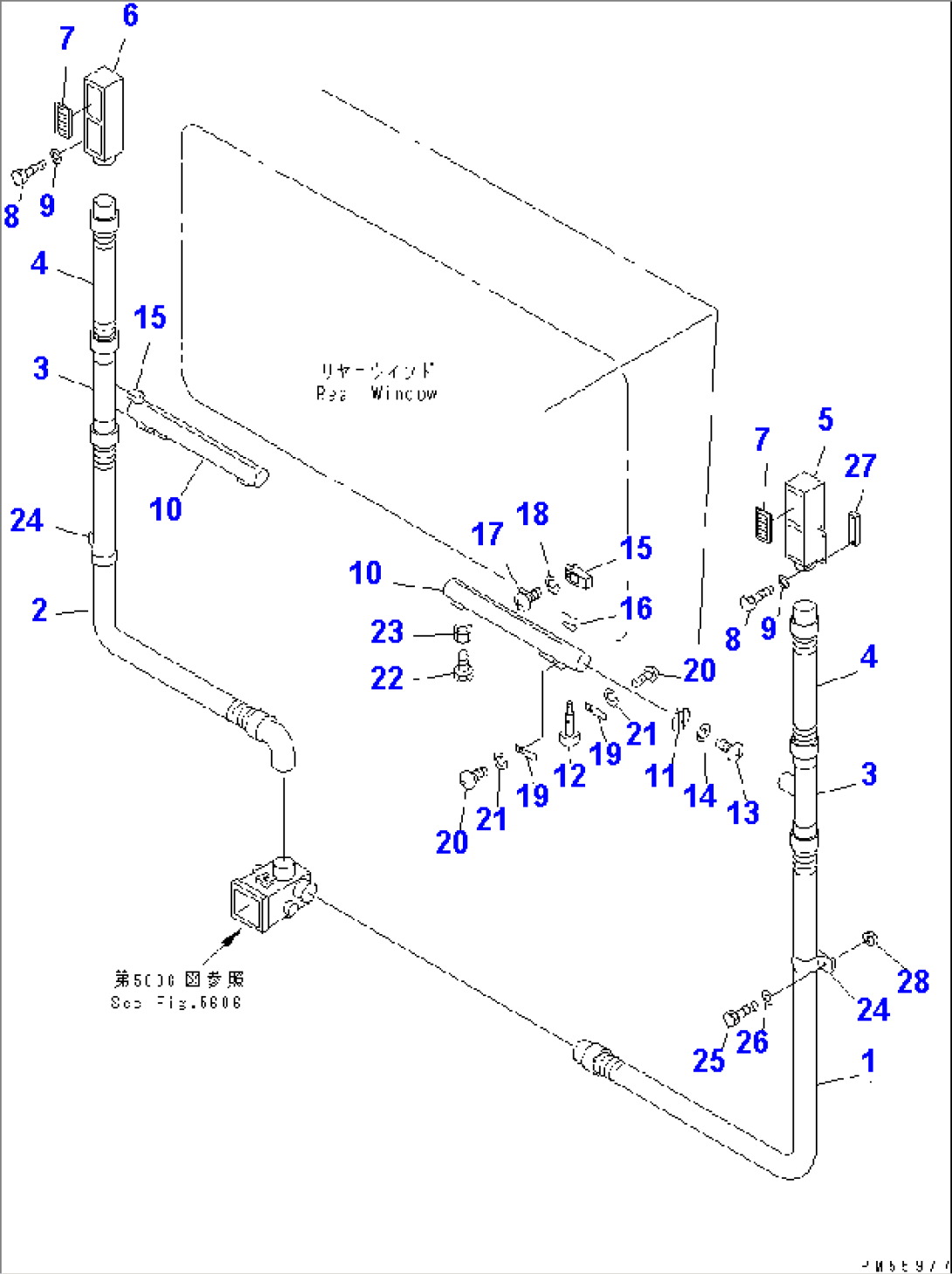 AIR CONDITIONER (7/9) (AIR PIPING¤ REAR)(#2001-3321)