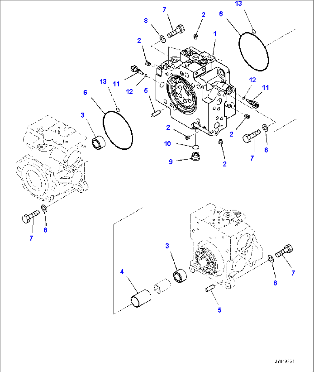 Hydraulic Pump, HST Pump (2/11) (#85001-)