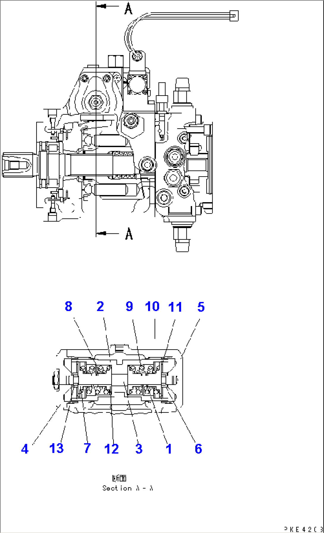 HST PUMP (INNER PARTS¤ 6/7)(#10001-11506)