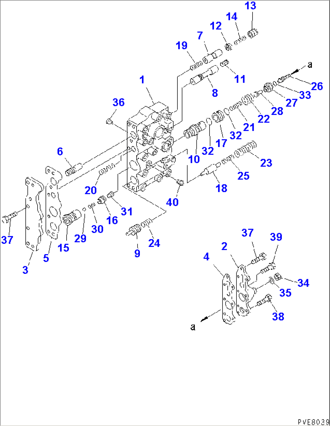 TRANSMISSION CONTROL VALVE (2/4) (UPPER VALVE)(#63001-(54020))