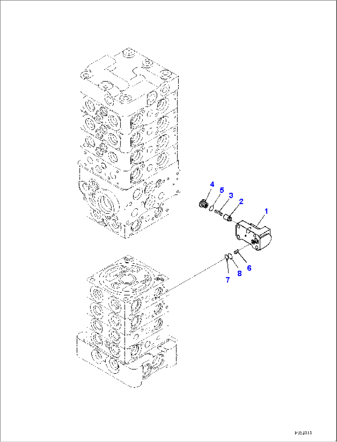 Control Valve, Inner Parts (18/20) (#5001-)