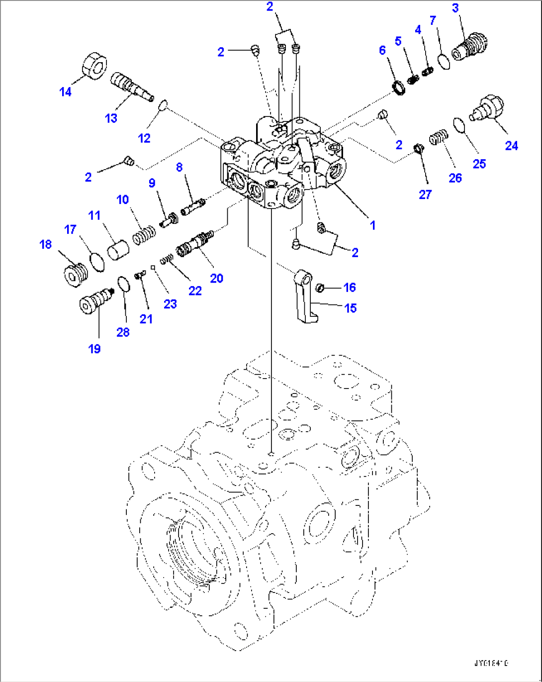 Hydraulic Pump, Work Equipment and Fan Pump (3/4) (#30001-)