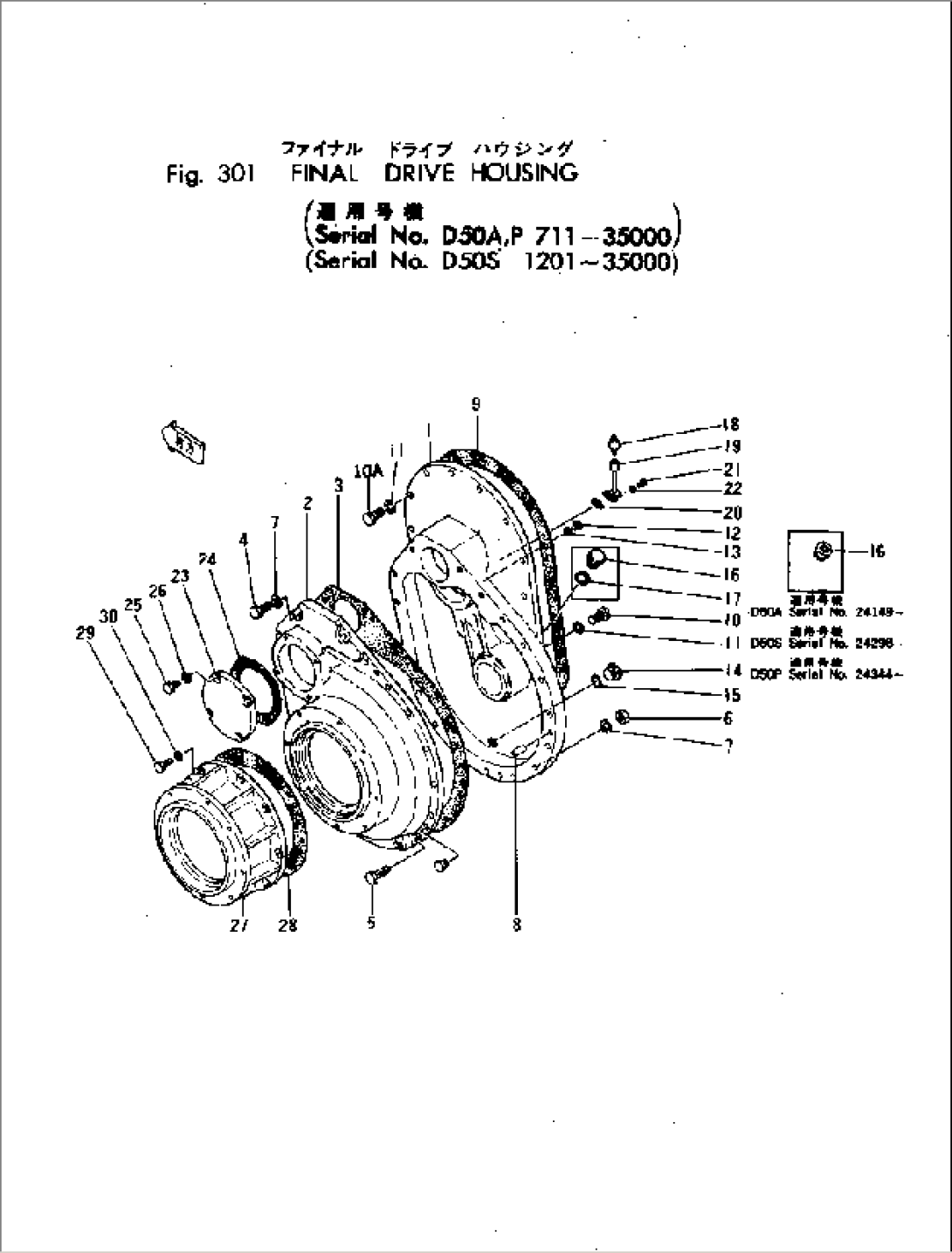 FINAL DRIVE HOUSING